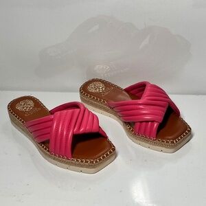 Vince Camuto Crossband Slide Sandals